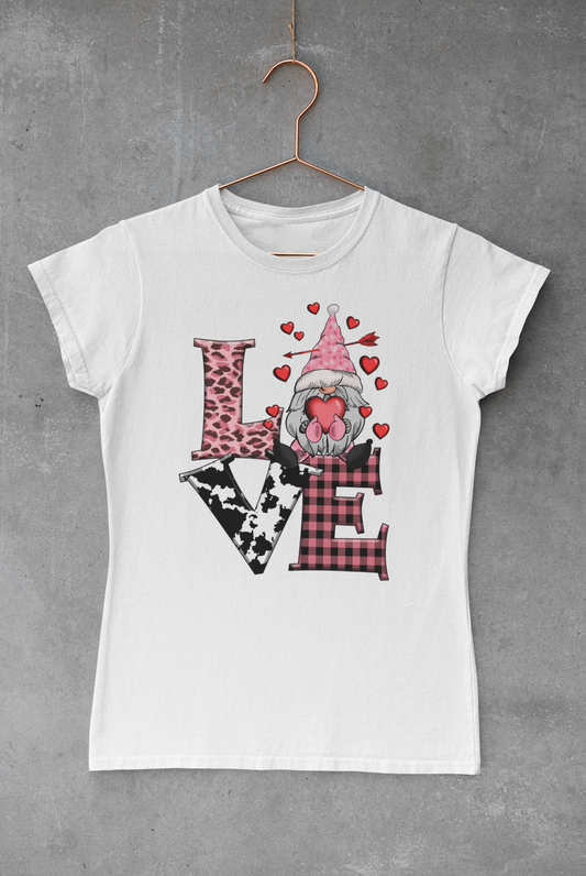 Animal Print Love Gnome Transfer