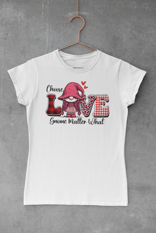 Choose Love Gnome Girl Transfer