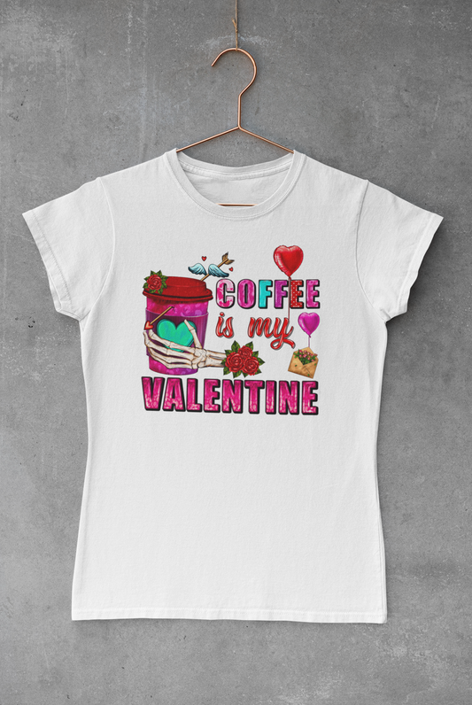 Coffee Valentine Skeleton Transfer