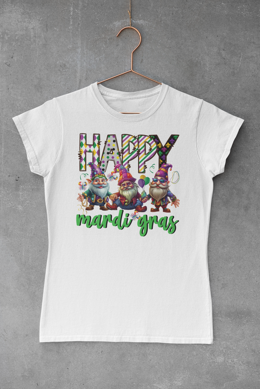 Gnome Happy Mardi Gras Transfer