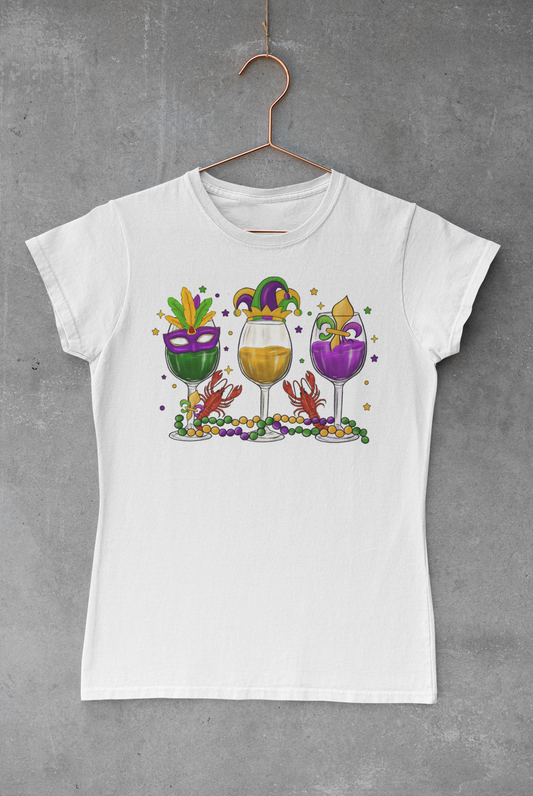 Mardi Gras Wine Transfer