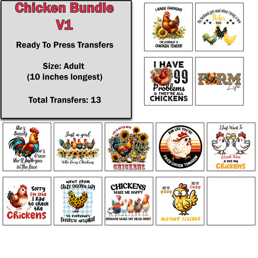 Chicken Transfer Bundle 1