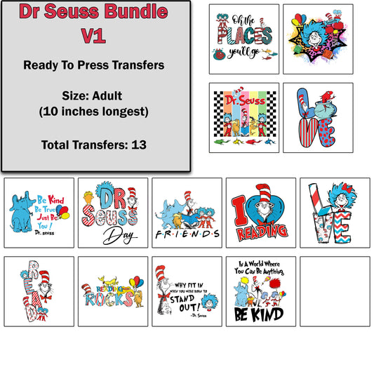 Dr. Seuss Transfer Bundle 1