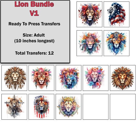 Lion Transfer Bundle 1