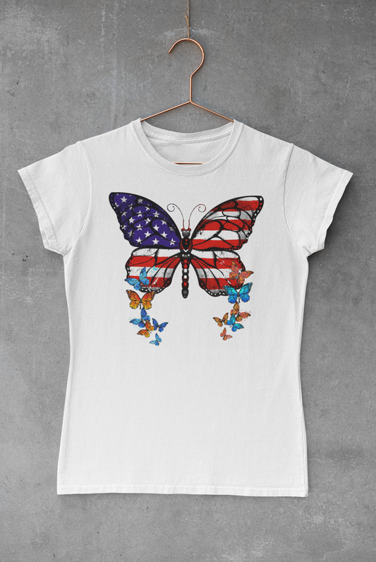 USA Butterflies Transfer