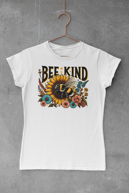 Bee Kind Sunflower Transfer