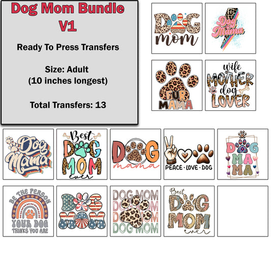 Dog Mom Transfer Bundle 1