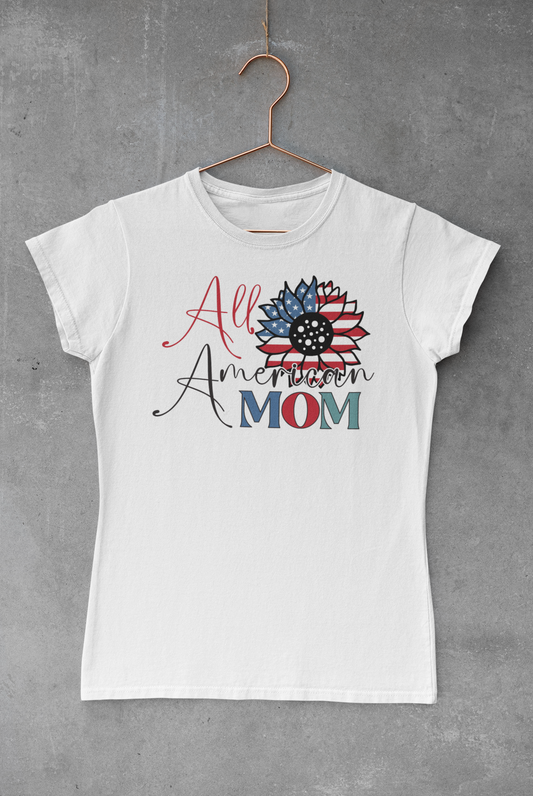 American Mom Flower Transfer