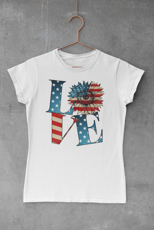 Stars & Stripes Love USA Transfer