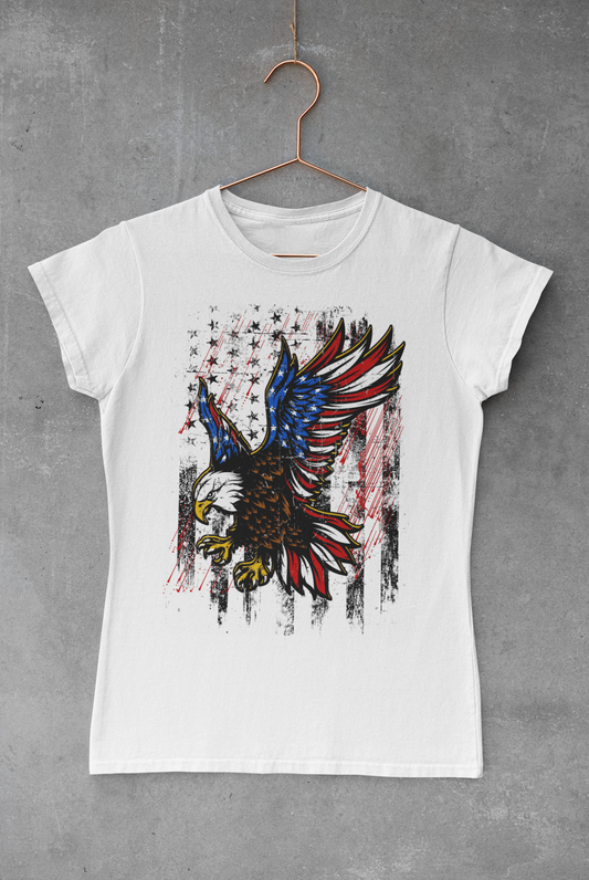 Eagle American Flag Wings Transfer