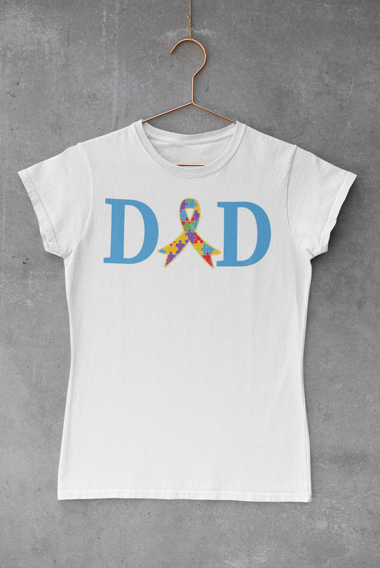 Autism Ribbon Dad Transfer