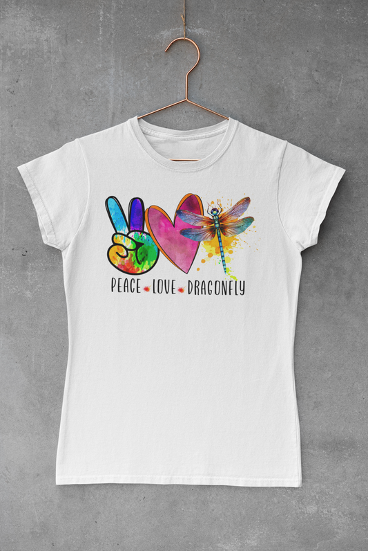 Peace Love Dragonfly Transfer