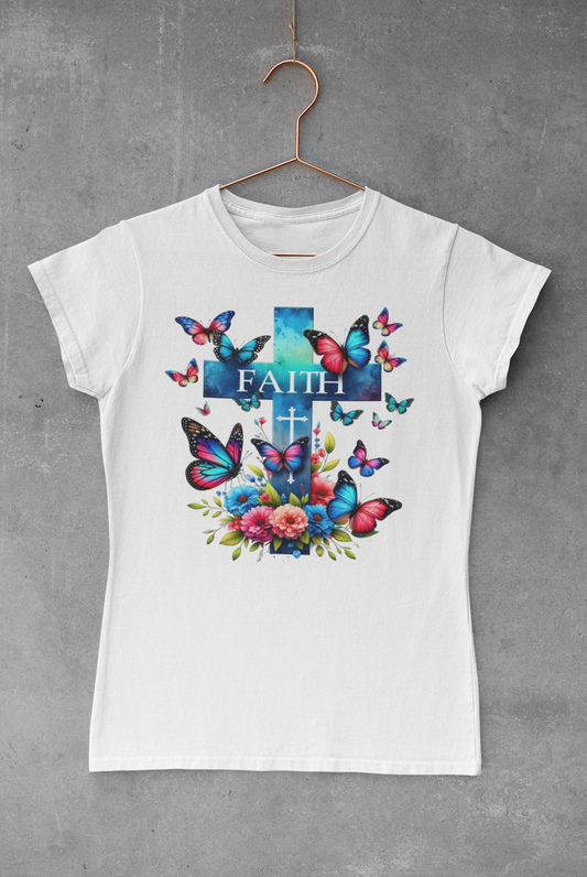 Beautiful Butterflies on Cross Transfer