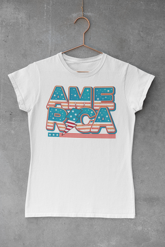 Stars & Stripes Letters Transfer