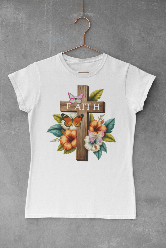 Faith Wooden Cross Transfer