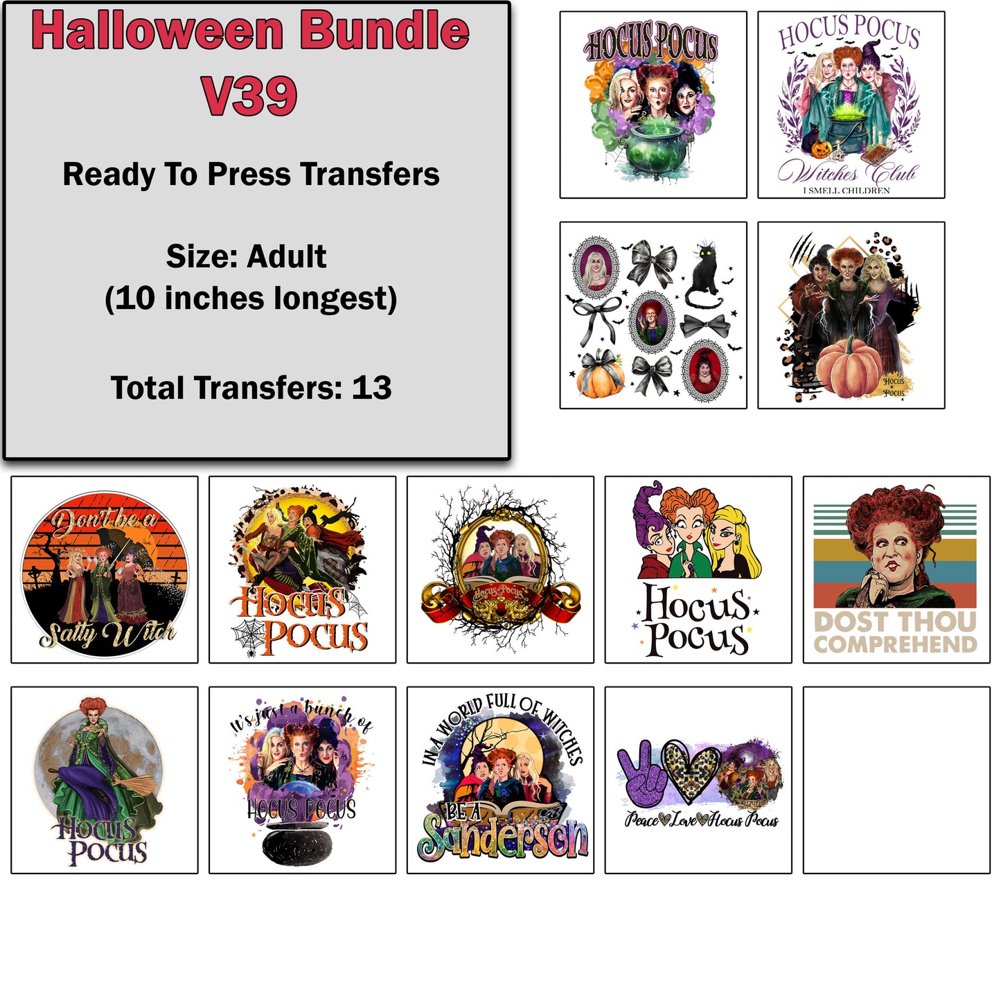 Halloween Transfer Bundle 39