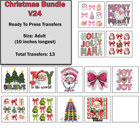 Christmas Transfer Bundle 24
