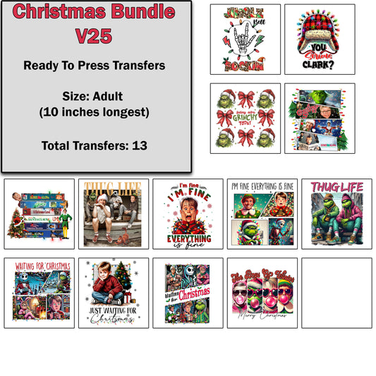 Christmas Transfer Bundle 25