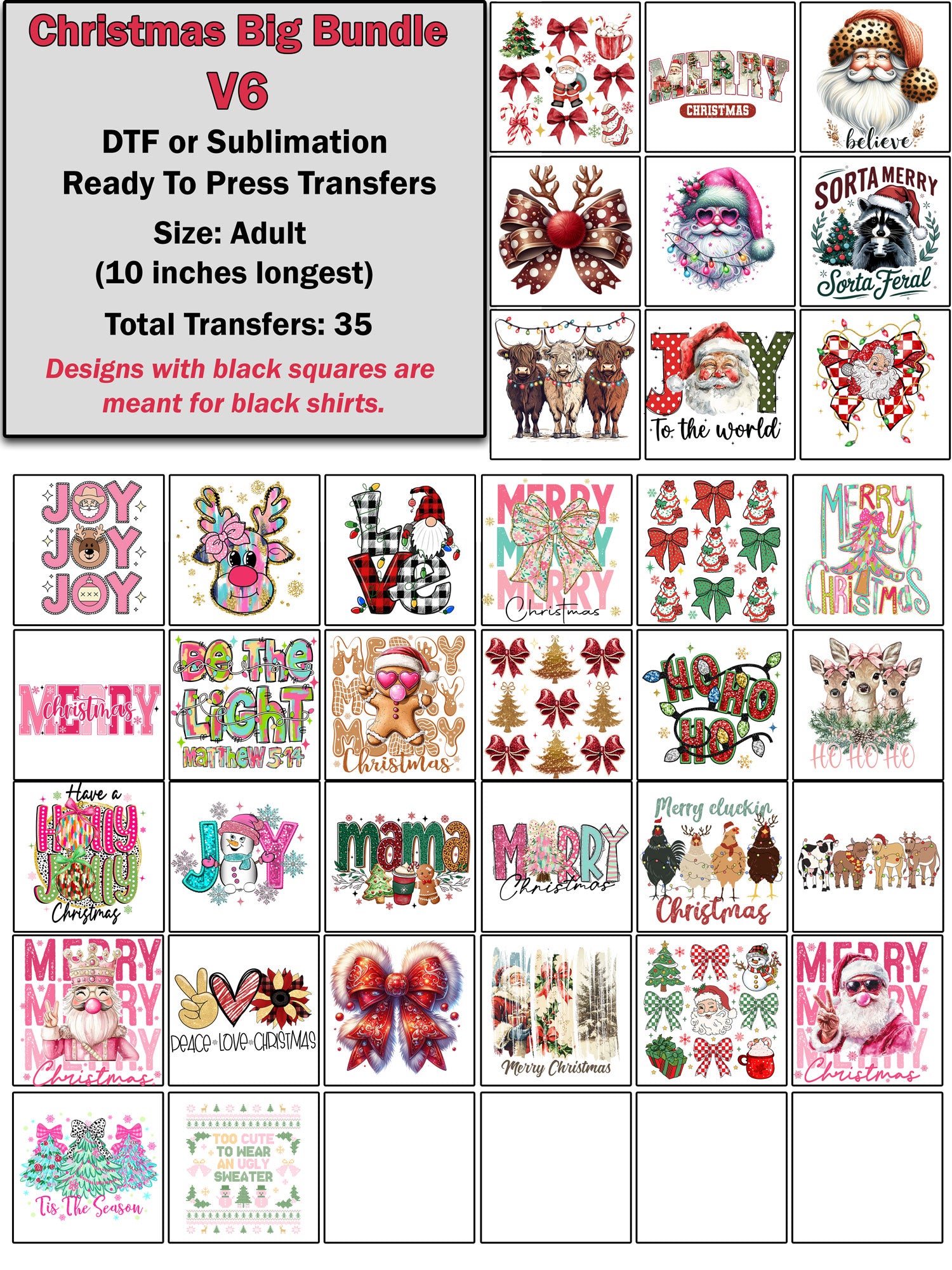 Sublimation/DTF- Christmas – Page 6 – iCraft Transfers