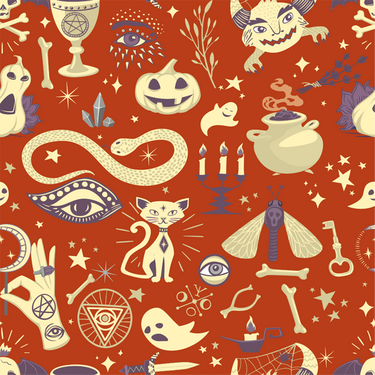 A Witchy Halloween 12x12 Patterned Vinyl Sheet