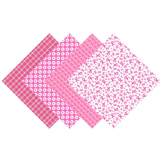 Breast Cancer Pink Patterned Vinyl Pack