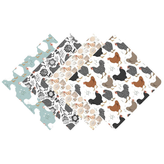 Country Chickens Patterned Vinyl Pack