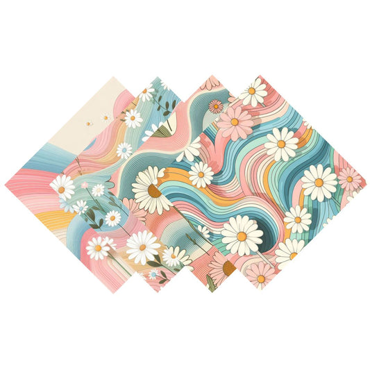 Pastel Daisies Patterned Vinyl Pack
