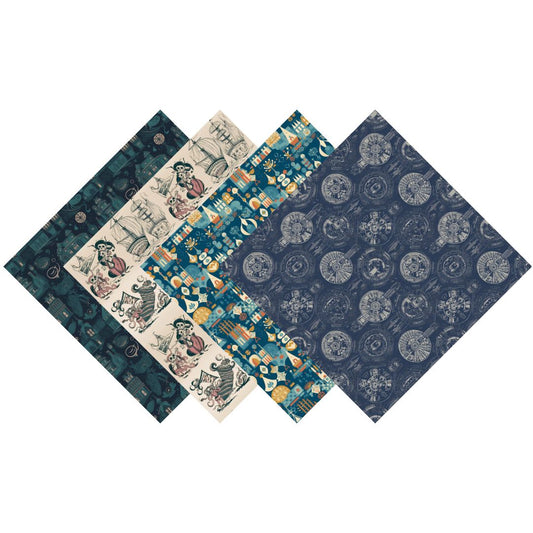 Vintage Theme Park Attractions Patterned Vinyl Pack
