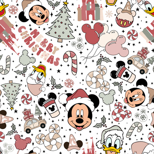 Disney Christmas 12x12 Patterned Vinyl Sheet