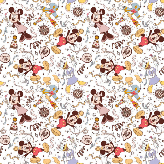 Disney New Year 12x12 Patterned Vinyl Sheet