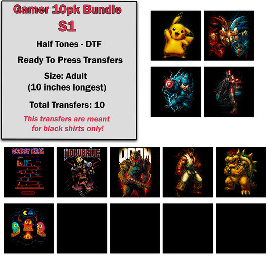 Exclusive Gamer Bundle -10 Design Pack