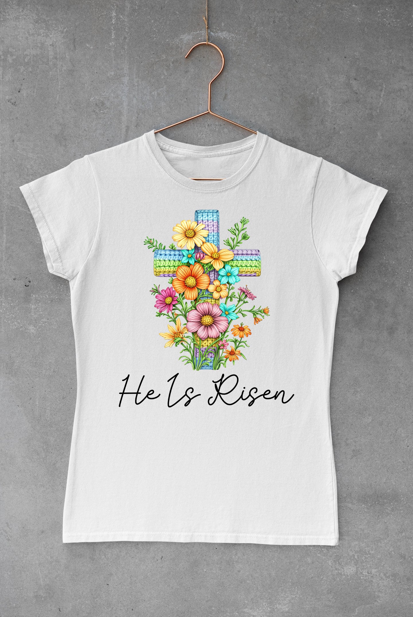 Easter He is Risen Cross