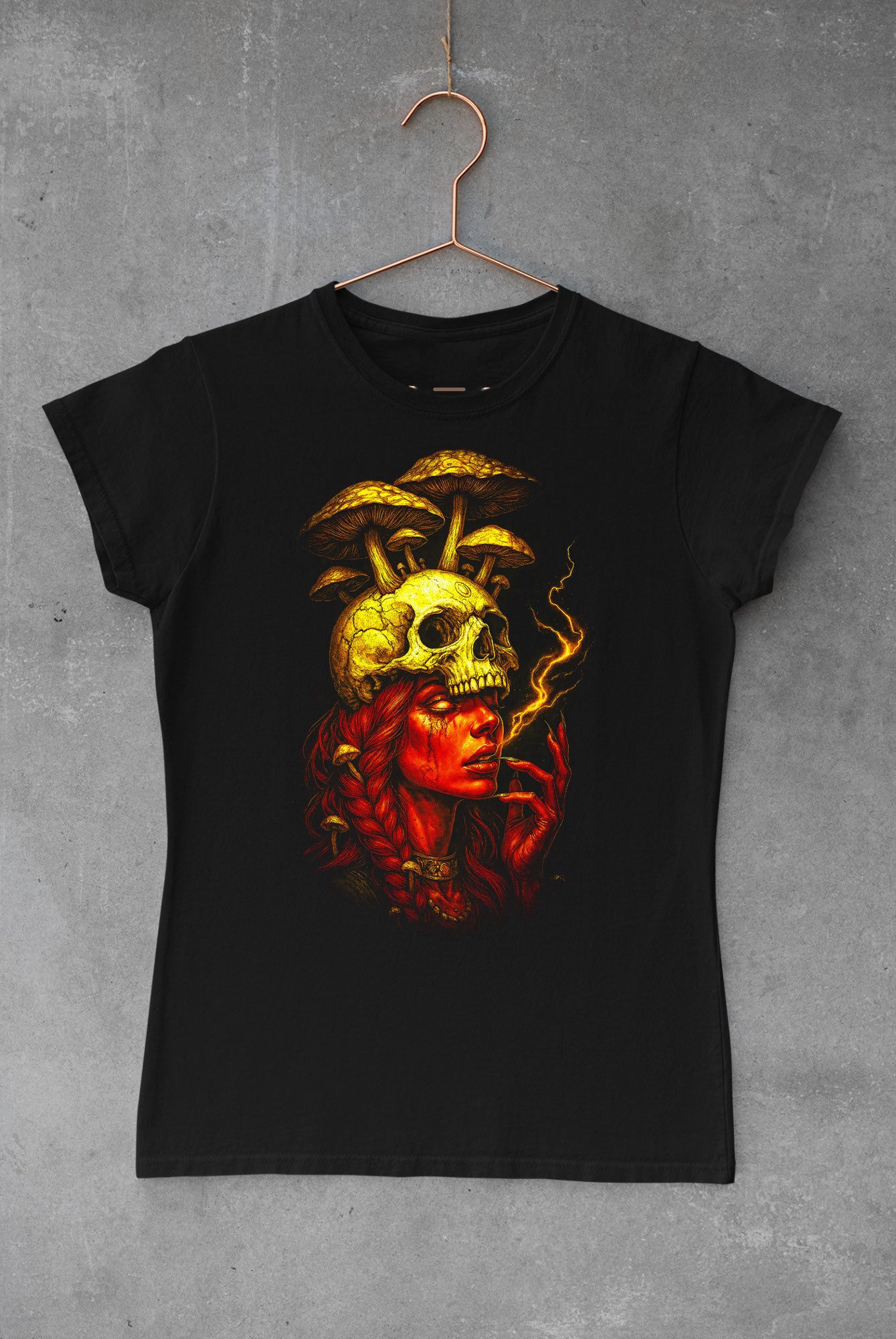 Skull Lady Half Tone