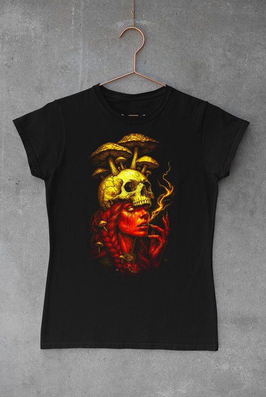 Skull Lady Half Tone