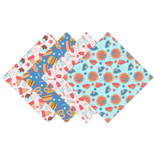 Patriotic Foods Patterned Vinyl Pack