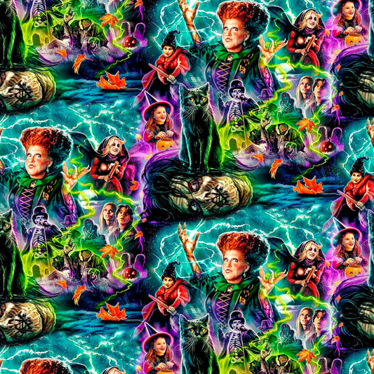 Hocus Pocus Characters 12x12 Patterned Vinyl Sheet