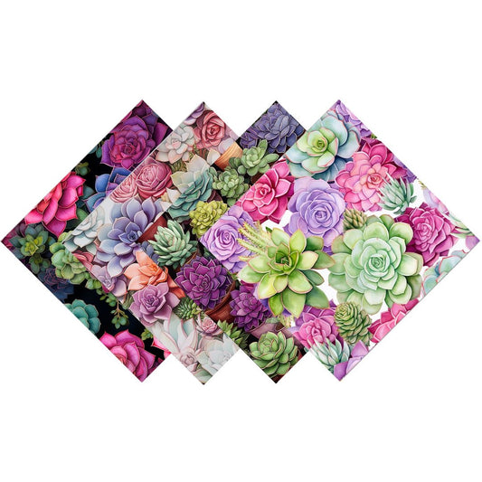 Succulents Patterned Vinyl Pack