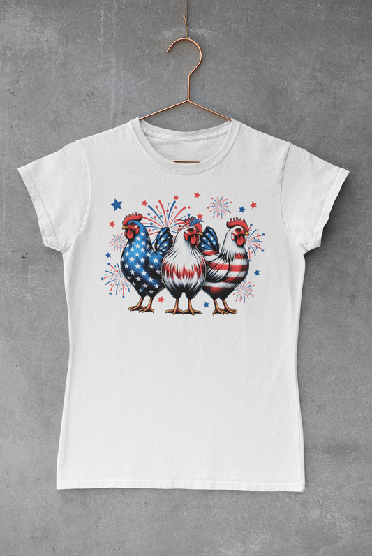 Three USA Chickens Transfer