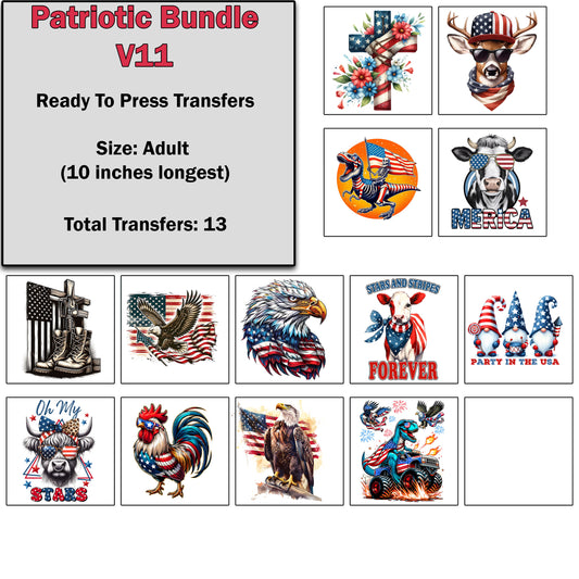 Patriotic Transfer Bundle 11
