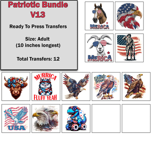 Patriotic Transfer Bundle 13