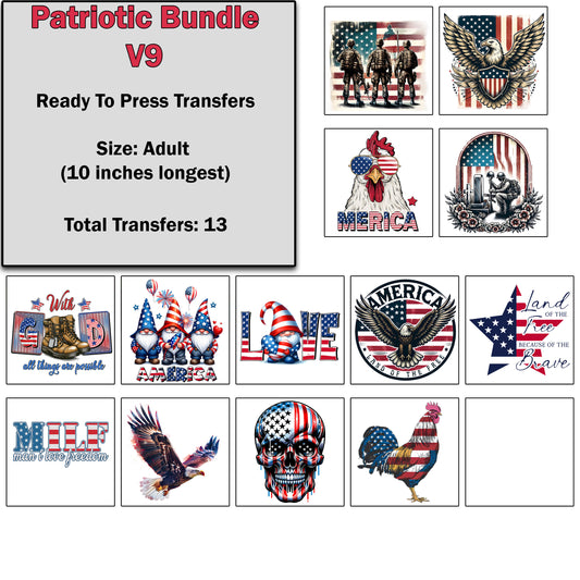 Patriotic Transfer Bundle 9
