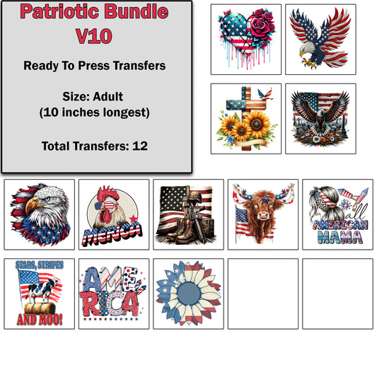 Patriotic Transfer Bundle 10