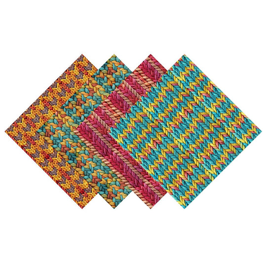 Knitted Yarn Patterned Vinyl Pack