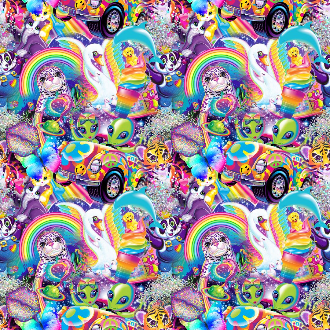Trippy Lisa 12x12 Patterned Vinyl Sheet