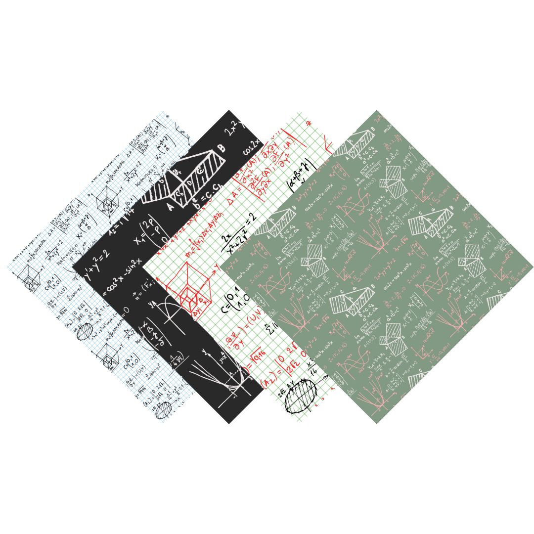 Math Equations Patterned Vinyl Pack
