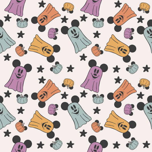 Mickey Ghosts 12x12 Patterned Vinyl Sheet
