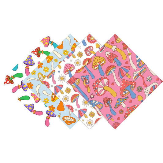 Groovy Mushrooms Patterned Vinyl Pack