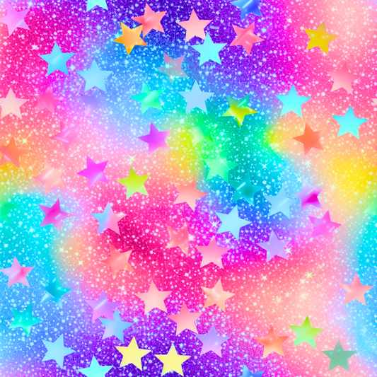 Neon Galaxy & Stars 12x12 Patterned Vinyl Sheet