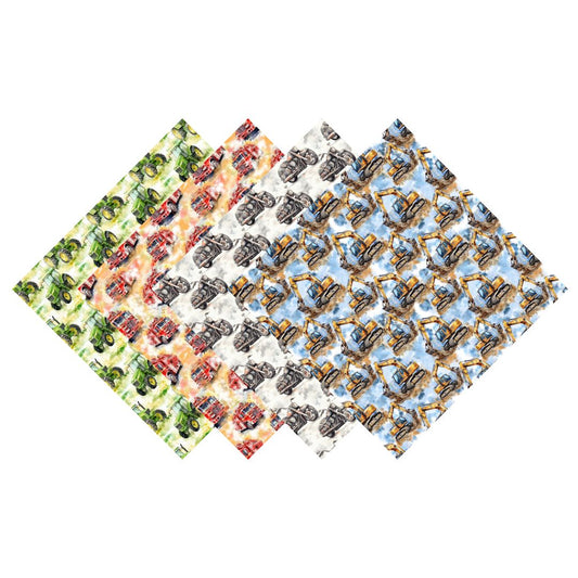 Watercolor Transportation Patterned Vinyl Pack