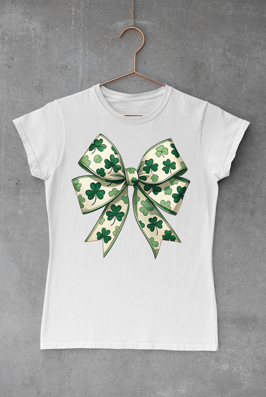 St. Patricks Clover Bow
